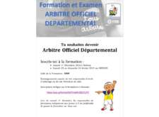 Formation Arbitre Officiel Départemental