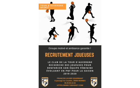 RECRUTEMENT JOUEUSES